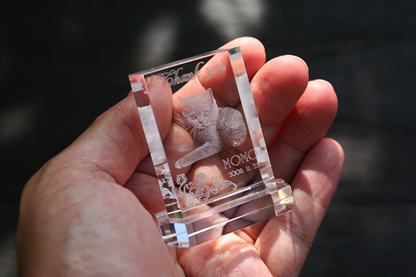 YRI004 　ミニメモリアル　2D加工ペット位牌