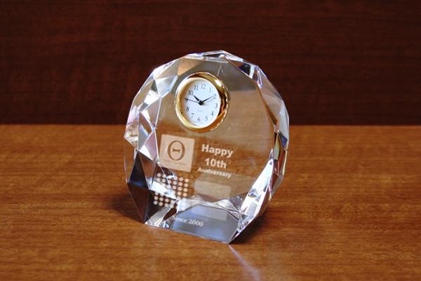 YOB040　ダイヤカットアーチ時計