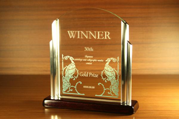 YTR029　トロフィー ピアノウッド 8フォルム