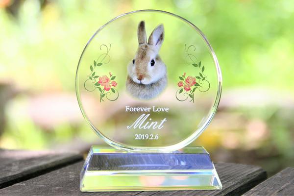 YTR014　サークルスタンドベース  カラー加工ペット位牌