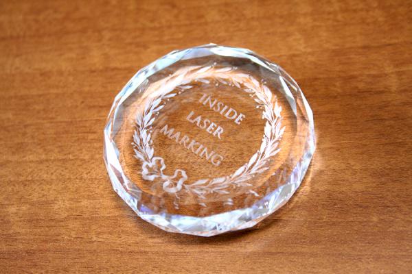 YDE017 ペーパーウェイト ダイヤカットサークル