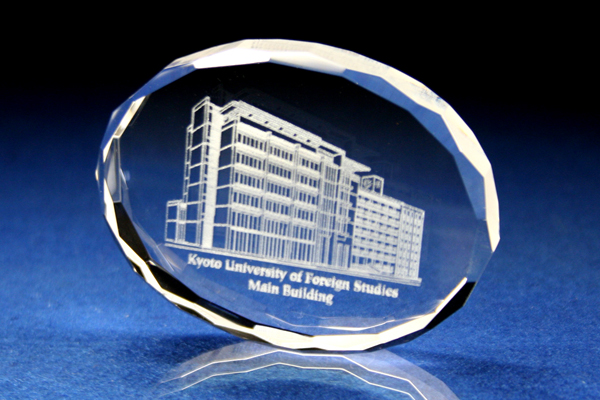 YDE011 ペーパーウェイト ダイヤカットオーバル