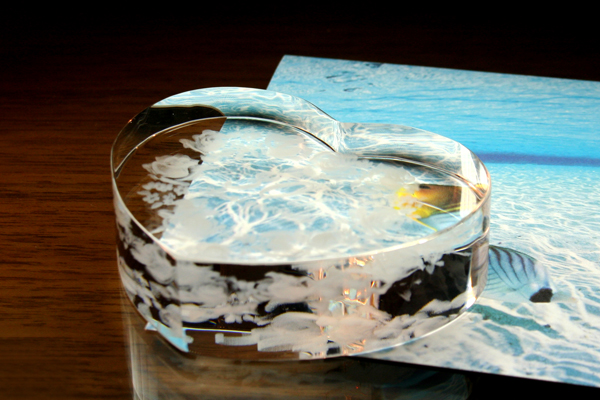 YDE013 ペーパーウェイト ハート