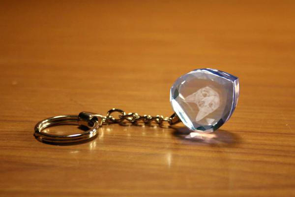 YAC006BL  キーホルダー ドロップ ブルー